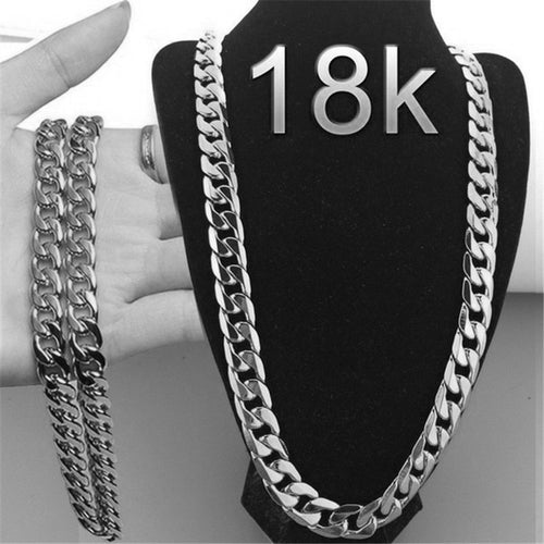 6MM 18K Gold Plated Necklace Fashion Jewelry Sideways Snake