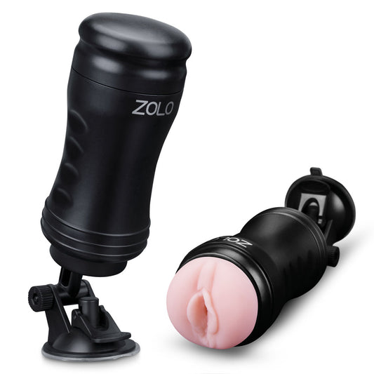 Zolo Solo Flesh Discreet Suction Mounted Masturbator